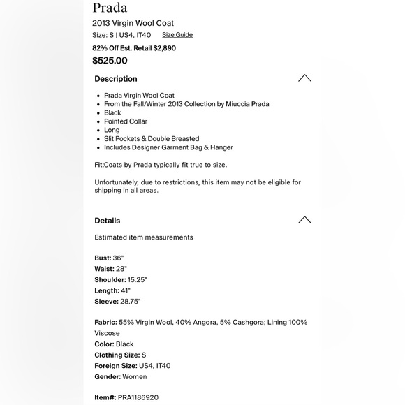 Prada Cashgora Coat - Picture 10 of 12